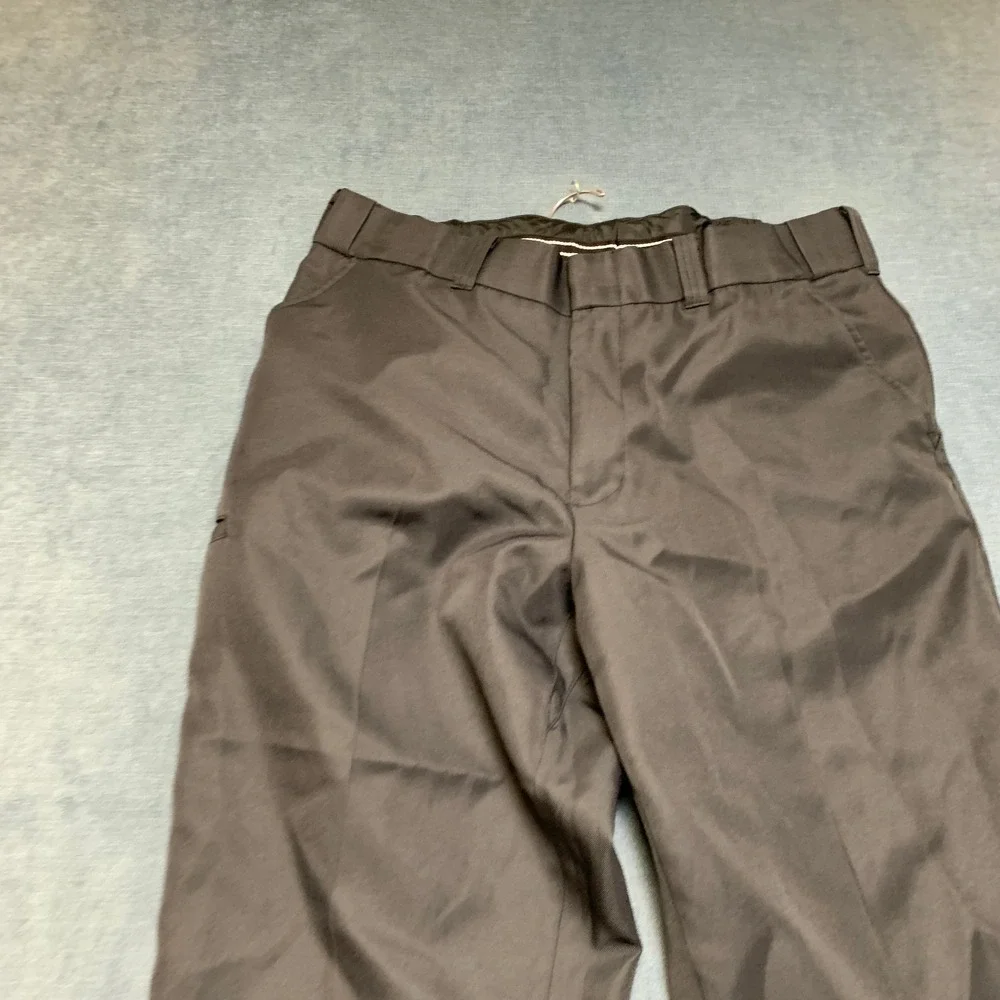 Mens Workwear Pants 38x32 Dark Brown Comfort Slash Pocket Straight Leg Outdoor